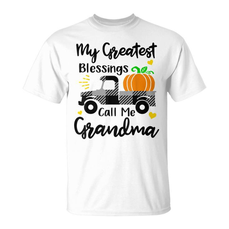 My Greatest Blessings Call Me Grandma Matching Family Pajama Unisex T-Shirt