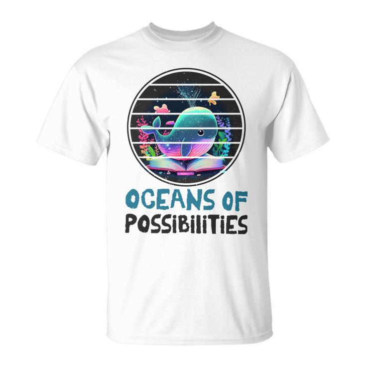 Oceans Of Possibilities Summer Reading 2023 Retro Vintage   Unisex T-Shirt