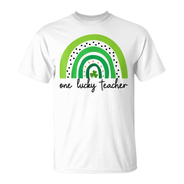 One Lucky Shamrock Teacher St Patrick’S Day Appreciation V2 T-Shirt