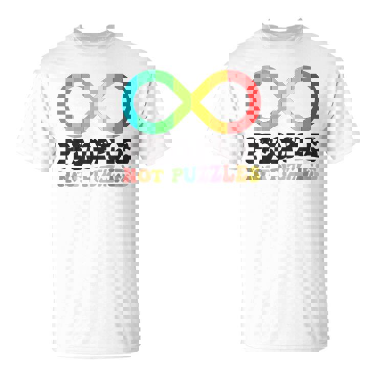 People Not Puzzles Autism Awareness Neurodiversity Inclusion  Unisex T-Shirt