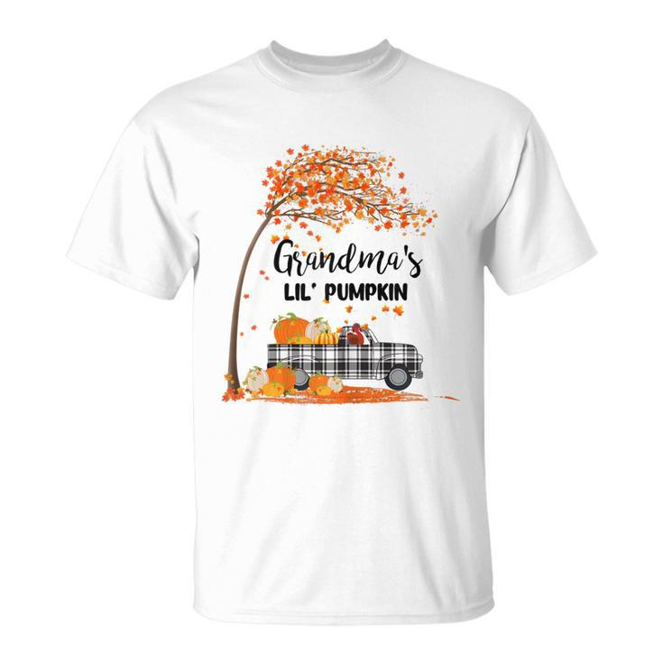 Ph Plaid Truck Pumpkin Thanksgiving Grandma Costume Family Gift For Womens Unisex T-Shirt