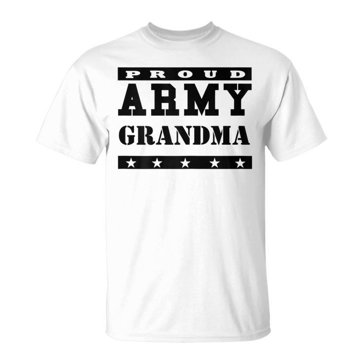 Proud Army Grandma T  Usa Patriotic Military Gift For Womens Unisex T-Shirt