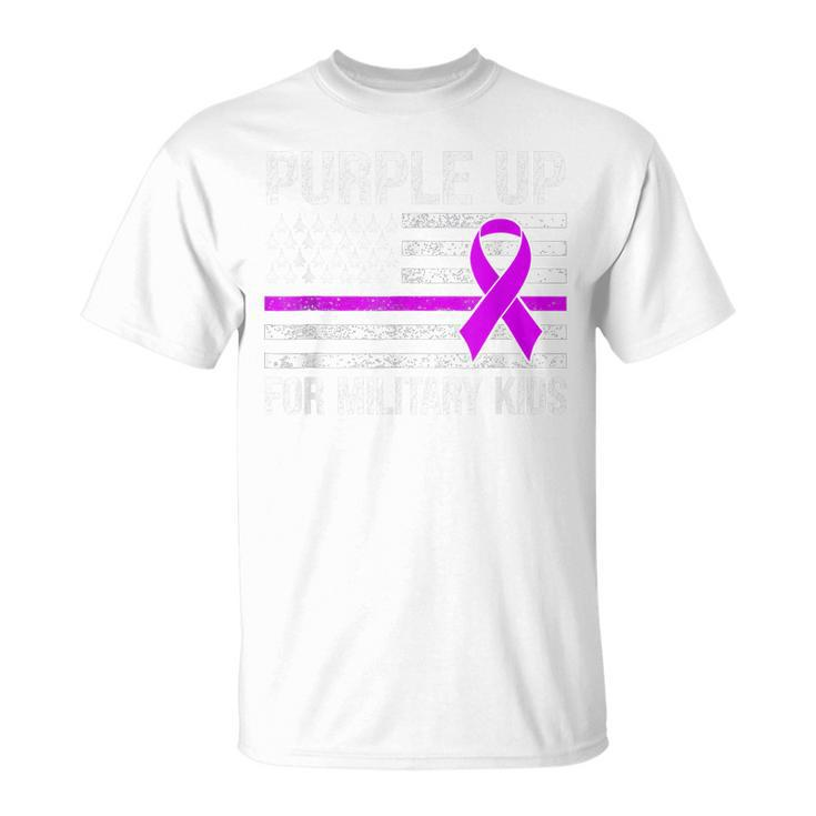 Purple Up For Military Kids Military Child Month Air Force  Unisex T-Shirt
