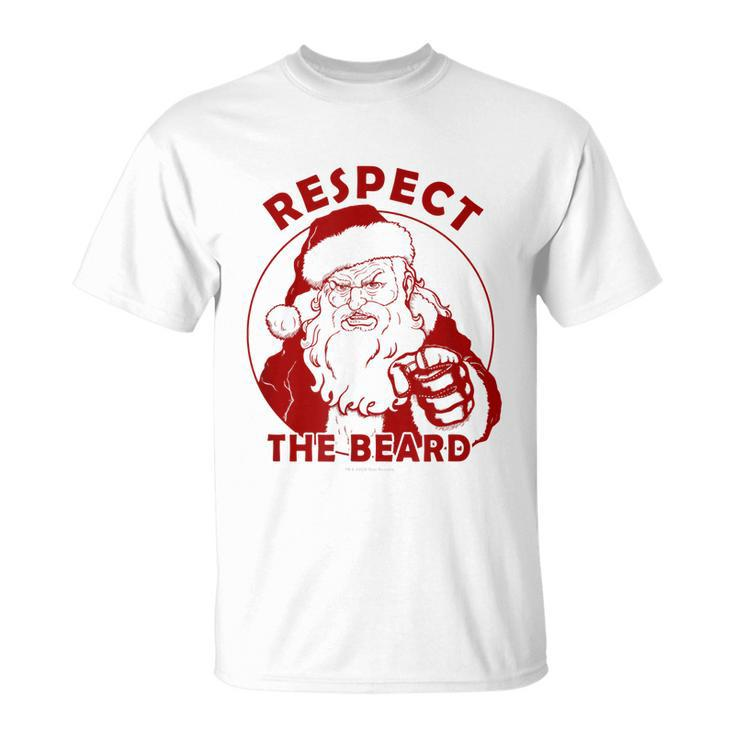Respect The Beard Santa Claus Funny Christmas Unisex T-Shirt