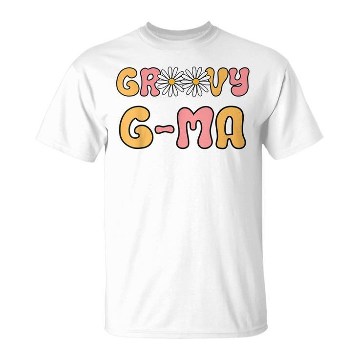 Retro Groovy Gma Grandma Hippie Family Matching Mothers Day Unisex T-Shirt