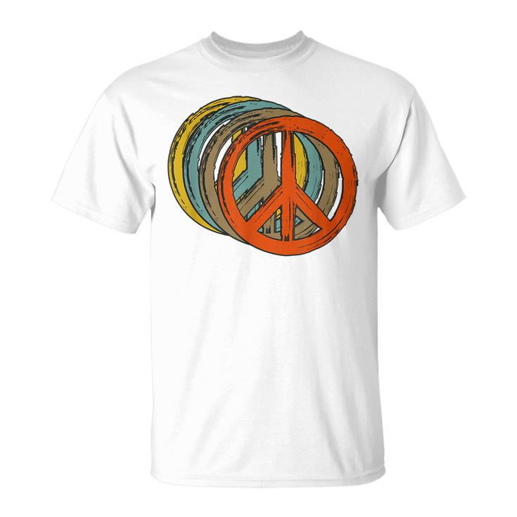Retro Peace Vintage  60S 70S Hippie Peace Sign Love  Unisex T-Shirt