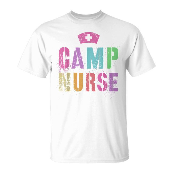 Rockin Camp Nurse Nursing Student Camping Purple Medical Unisex T-Shirt