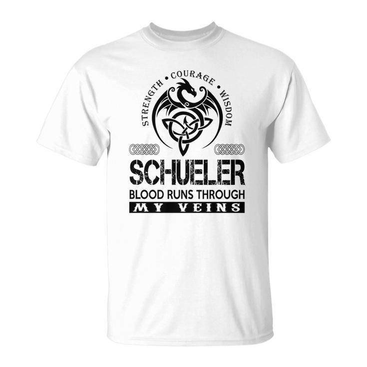 Schueler Blood Runs Through My Veins  Unisex T-Shirt