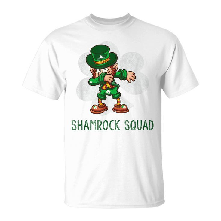 Shamrock Squad Dabbing Leprechaun  St Patricks Day Unisex T-Shirt