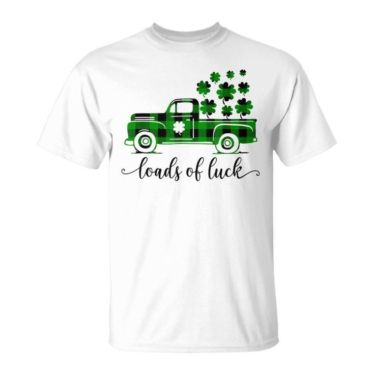 Special Delivery Loads Of Luck Plaid Truck St Patricks Day T-Shirt