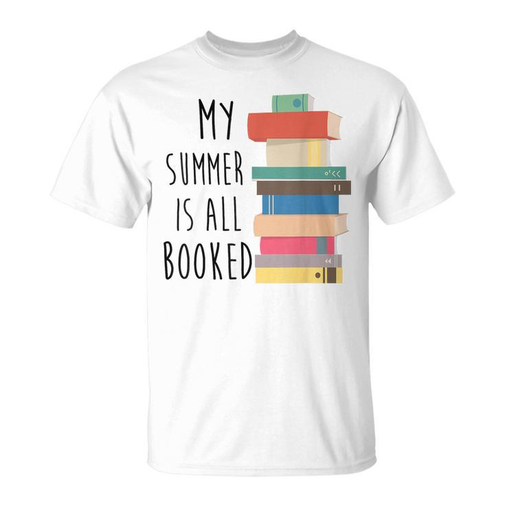 My Summer Is All Booked Summer Reading 2023 Book Lover T-shirt