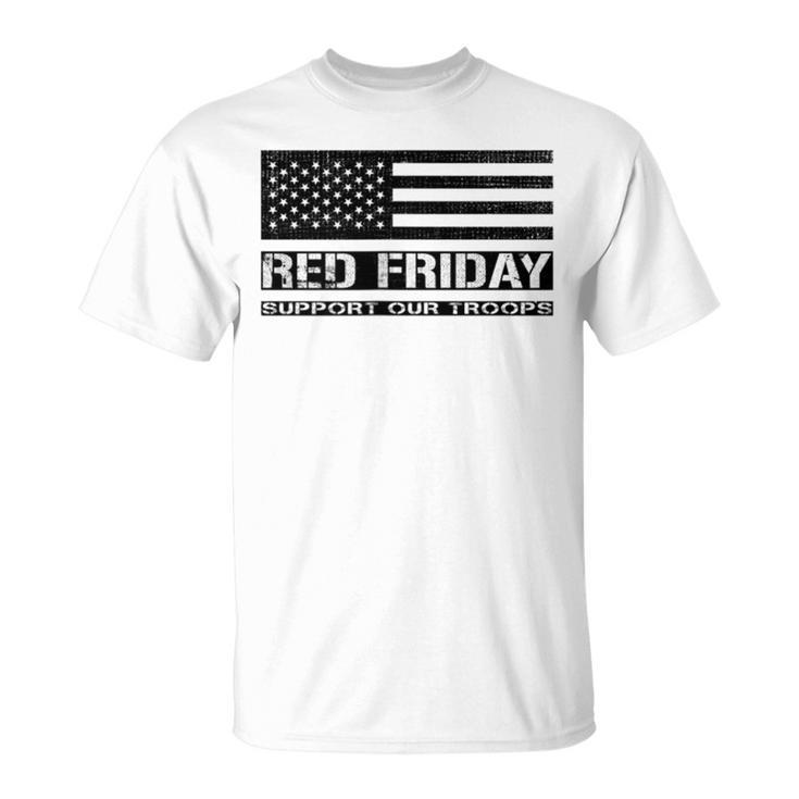 Support Our Troops Red Friday Military T-Shirt