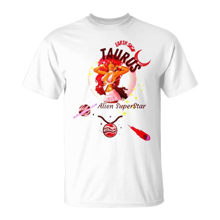 Taurus Woman Alien Superstar Unisex T-Shirt