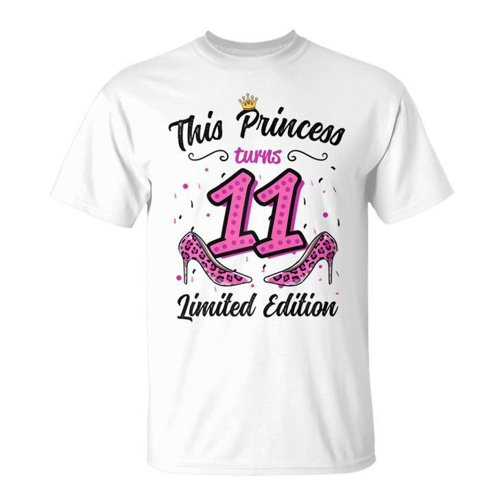 This Princess Turns 11 Girl 11Th Birthday Unisex T-Shirt