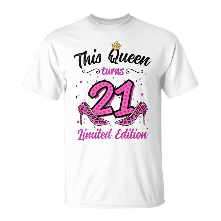 This Queen Turns 21 Girl 21St Birthday  Unisex T-Shirt