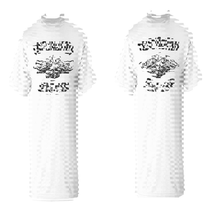 Mens Uss Colorado Ssn-788 Attack Submarine Badge Vintage T-Shirt