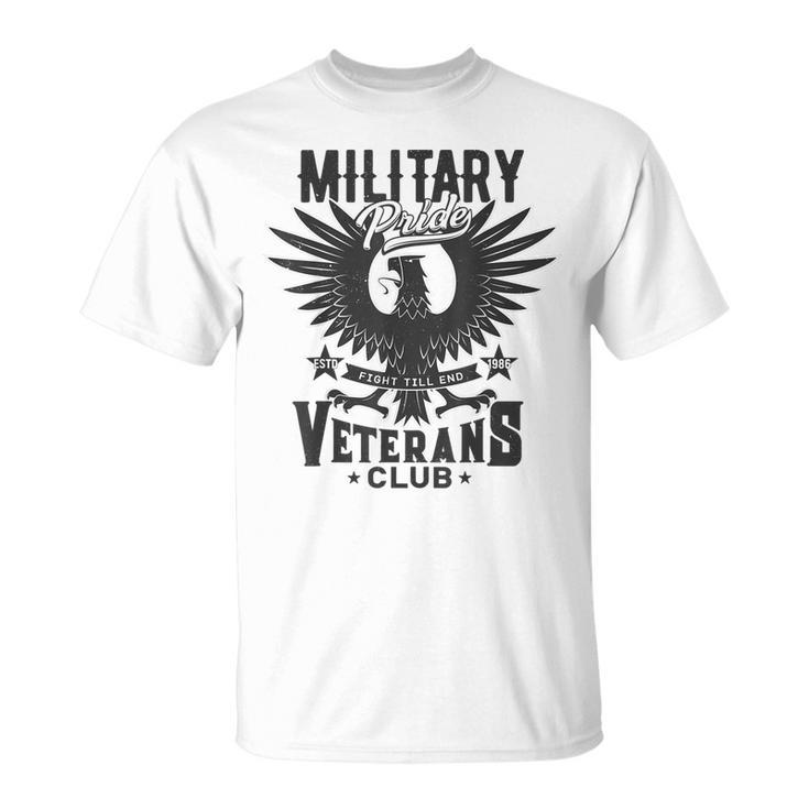 Veterans Military Pride Veterans Club Unisex T-Shirt