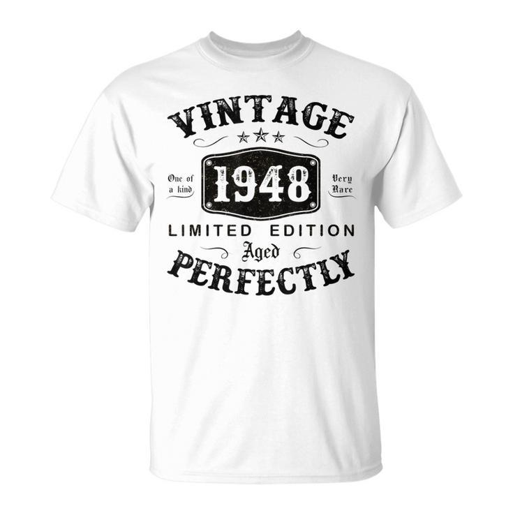 Vintage 1948 75 Years Old 75Th Birthday Gifts For Men  Unisex T-Shirt