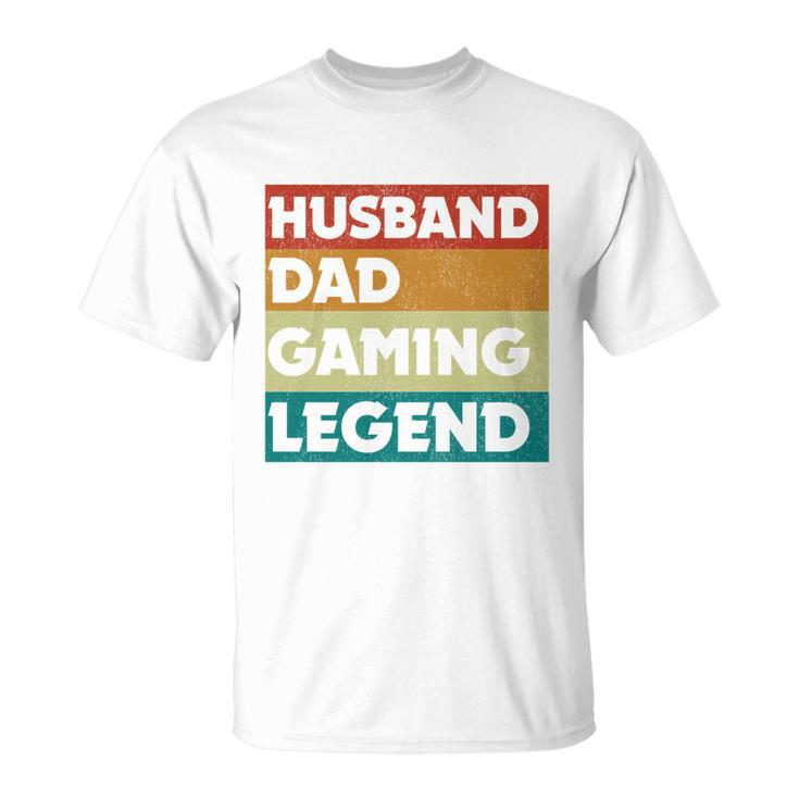 Vintage Husband Dad Video Game Legend Gaming Dad Fathers Day Gift Unisex T-Shirt