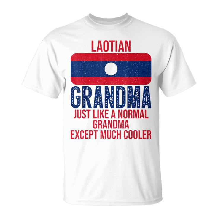 Vintage Laotian Grandma Laos Flag For Mothers Day Unisex T-Shirt