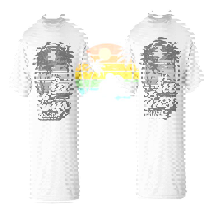 Vintage San Diego Beach California Surfing Retro Surf Gift  Unisex T-Shirt
