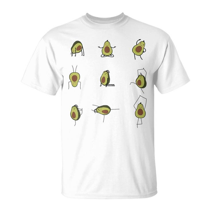 Yoga Avocado Avocado Gift Vegan Vegetarian Vegan Gifts Gift For Womens Unisex T-Shirt