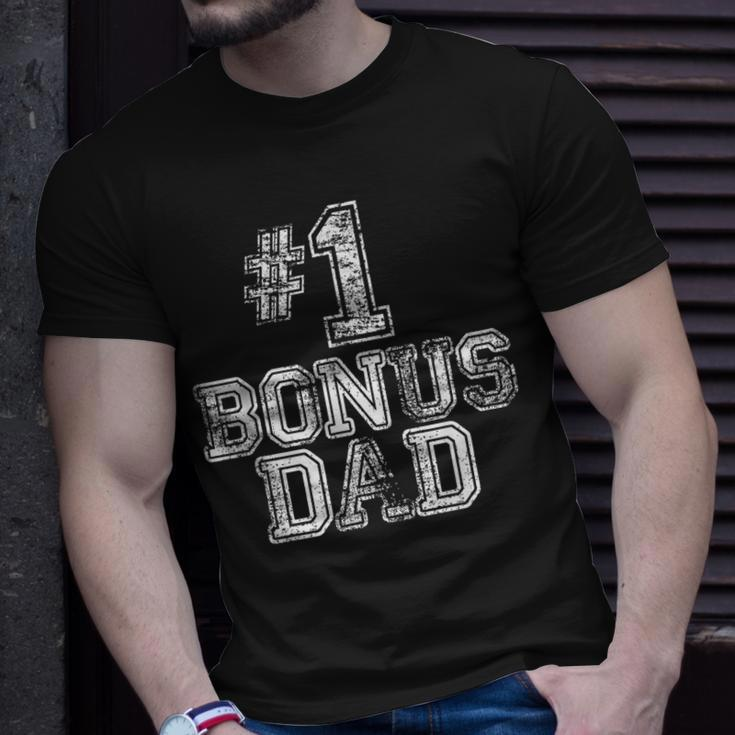 1 Bonus Dad - Number One Step Dad T-shirt Gifts for Him