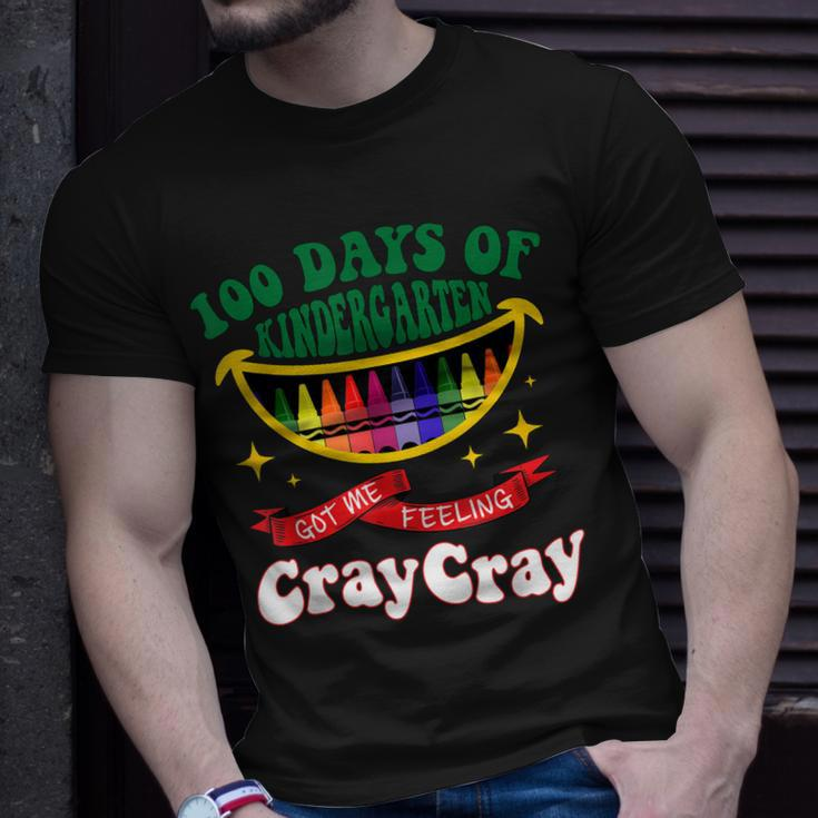 100 Days Of Kindergarten Got Me Feeling Cray-Cray T-Shirt Gifts for Him