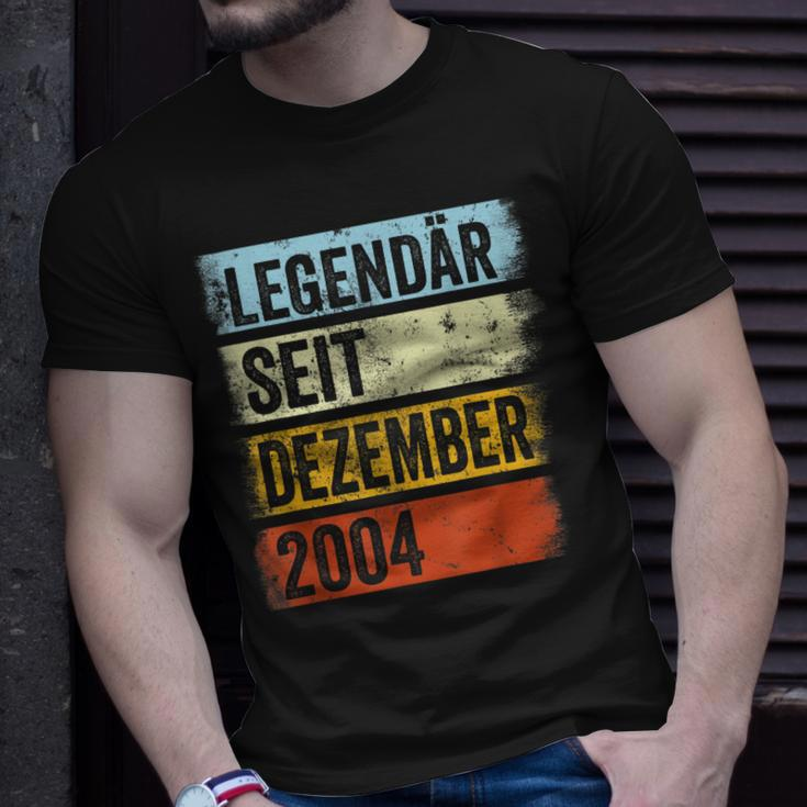 18 Geburtstag Mann 18 Jahre Legendär Seit Dezember 2004 T-Shirt Geschenke für Ihn