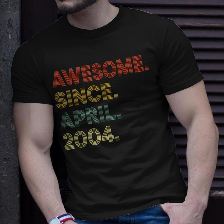 19 Year Old Awesome Since April 2004 19Th Birthday Unisex T-Shirt Gifts for Him