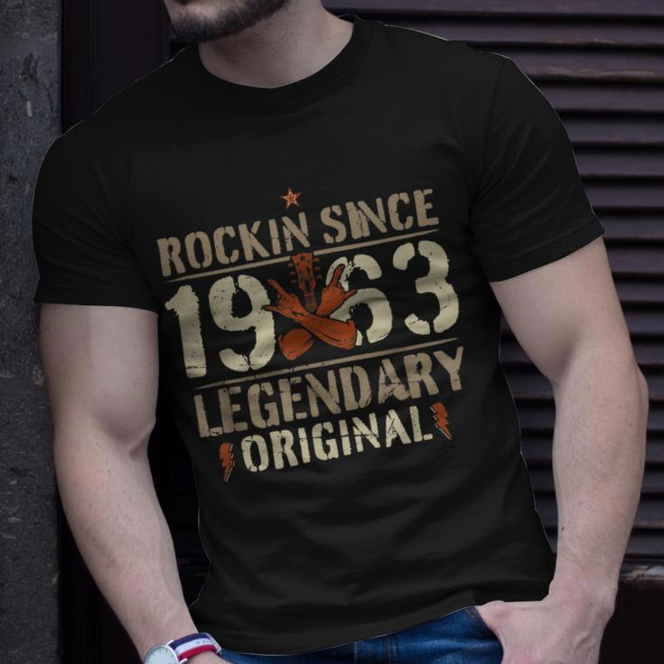 1963 Vintage Geburtstag Rock And Roll Heavy Metal Gesch T-Shirt Geschenke für Ihn