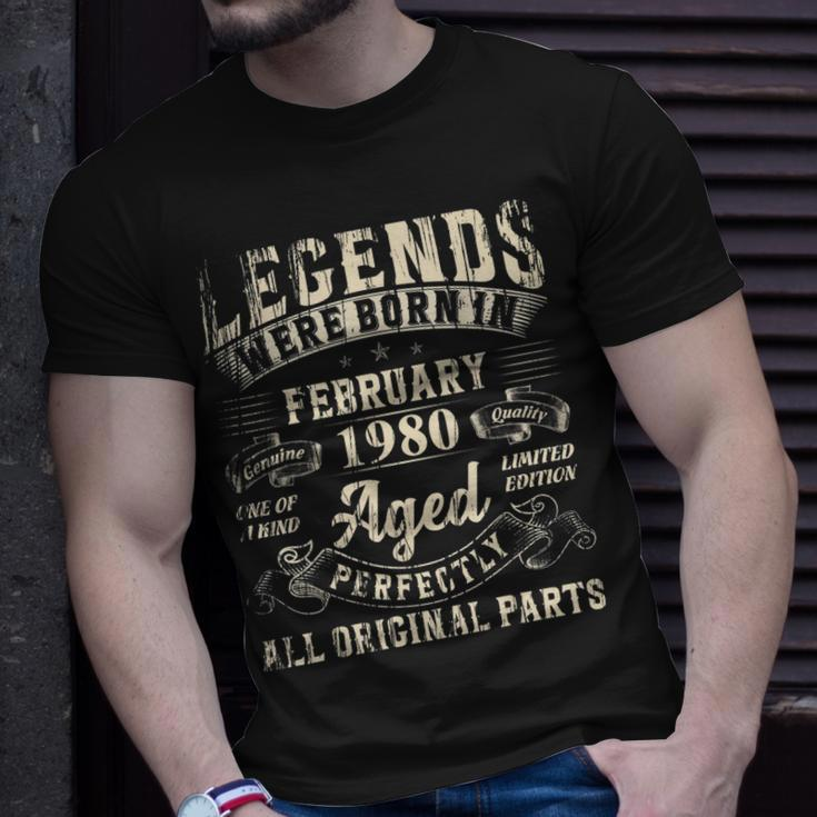 1980 Vintage T-Shirt zum 43. Geburtstag für Männer und Frauen Geschenke für Ihn