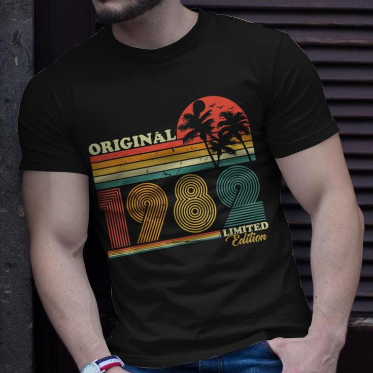 1982 Jahrgang Geburtstag Retro Vintage Herren Damen 40 Jahre T-Shirt Geschenke für Ihn