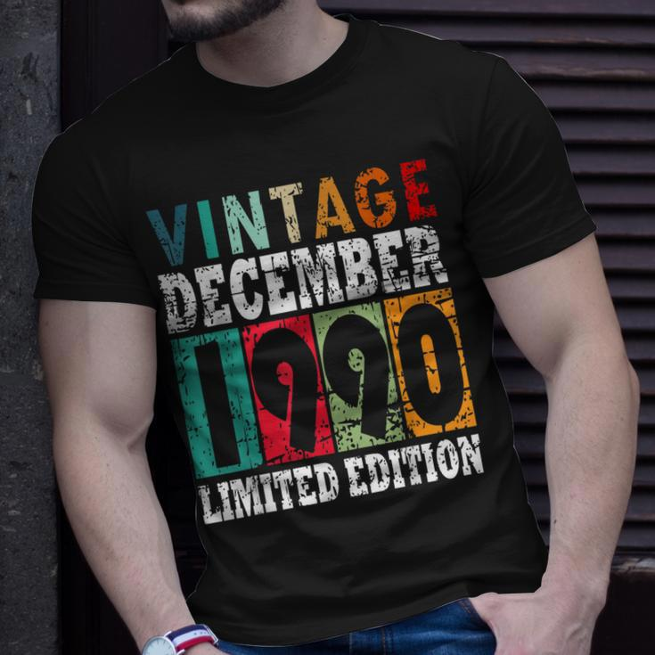 1990 Born In December Retro-Geschenkidee T-Shirt Geschenke für Ihn