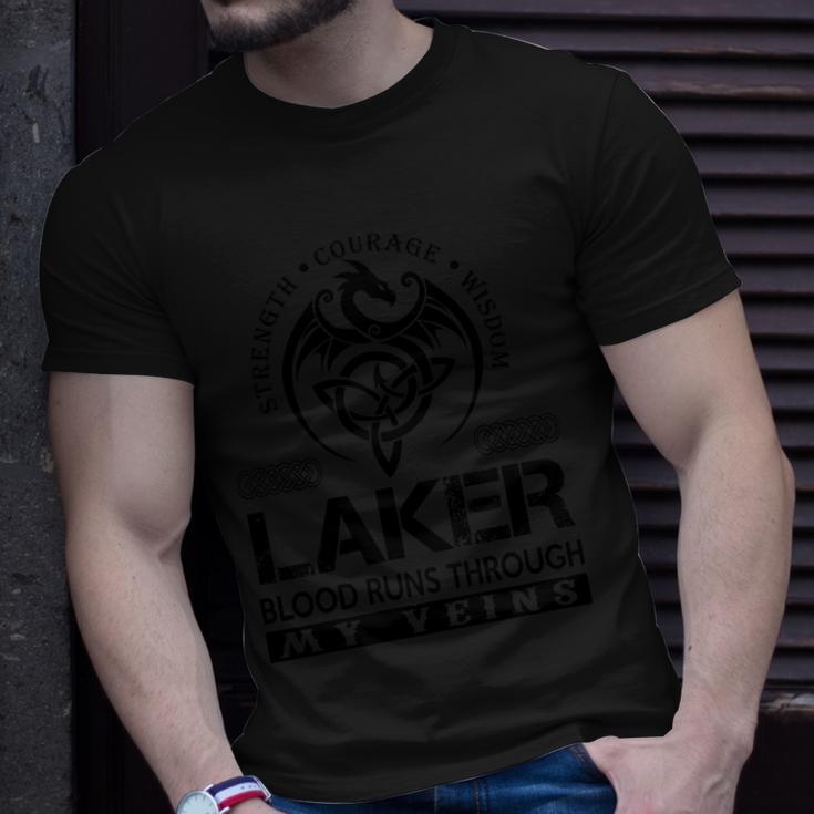 Laker Blood Runs Through My Veins  V3 Unisex T-Shirt
