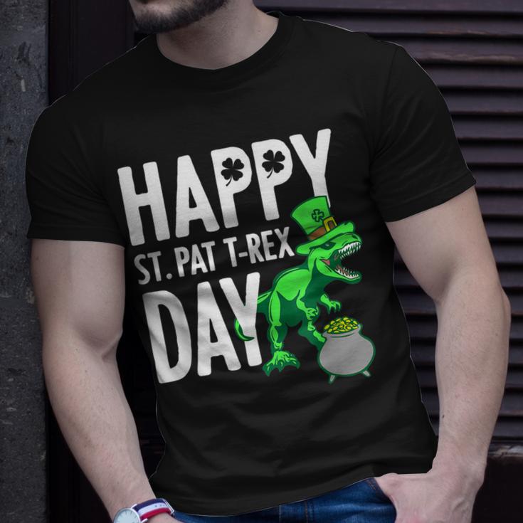Kids Kids Happy St Pat Trex Day Dino Patricks Day Toddler  V2 Unisex T-Shirt