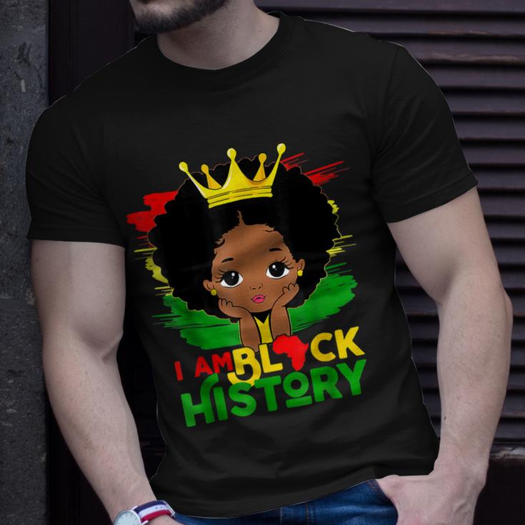 Black Melanin Girl I Am Black History Month Kids  V2 Unisex T-Shirt