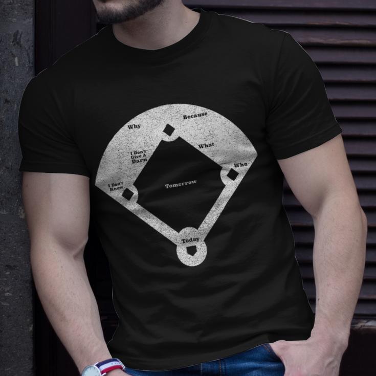 Whos On First Distressed  Abbott Costello Unisex T-Shirt