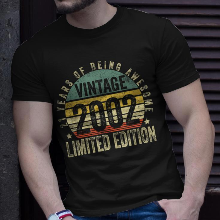 21 Year Old Gifts Vintage 2002 Limited Edition 21St Birthday Unisex T-Shirt Gifts for Him