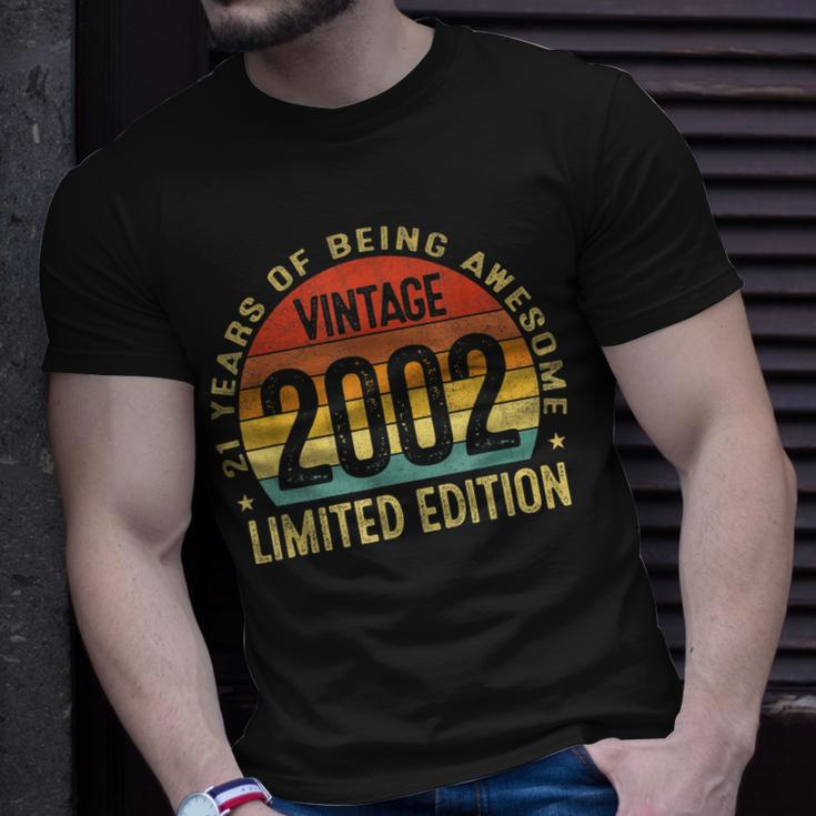 21 Years Old Vintage 2002 Limited Edition 21St Birthday V3 T-Shirt Gifts for Him