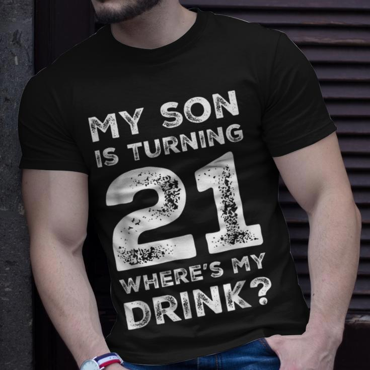 21St Birthday For Dad Mom 21 Year Old Son Gift Family Squad Unisex T-Shirt Gifts for Him