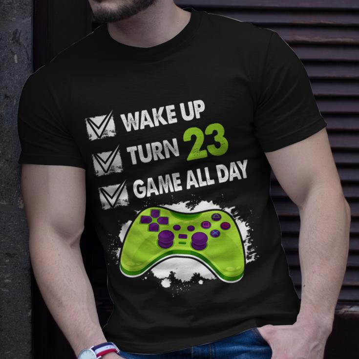 23 Year Old Men Boy Gamer Birthday Party 23Rd Birthday T-shirt Gifts for Him