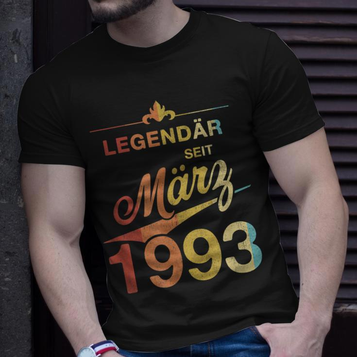 30 Geburtstag 30 Jahre Alt Legendär Seit März 1993 V2 T-Shirt Geschenke für Ihn