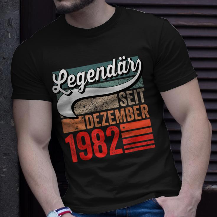 40 Geburtstag Mann 40 Jahre Legendär Seit Dezember 1982 T-Shirt Geschenke für Ihn