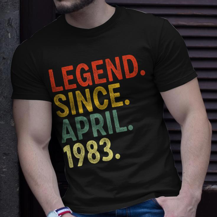 40 Year Old Legend Since April 1983 40Th Birthday Unisex T-Shirt Gifts for Him