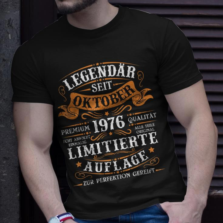 46 Geburtstag Mann 46 Jahre Legendär Seit Oktober 1976 T-Shirt Geschenke für Ihn