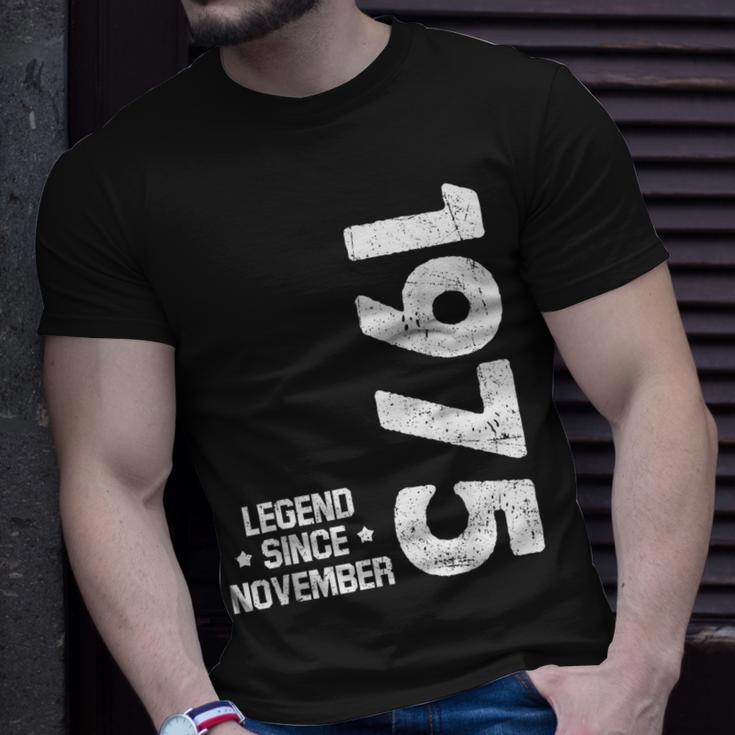 47 Jahre Legende T-Shirt, November 1975 Geboren Geschenke für Ihn