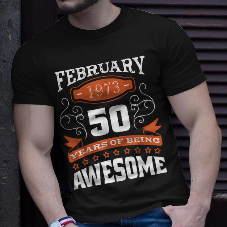 50 Geburtstag Im Februar 2023 Geboren Im Februar 1973 T-Shirt Geschenke für Ihn