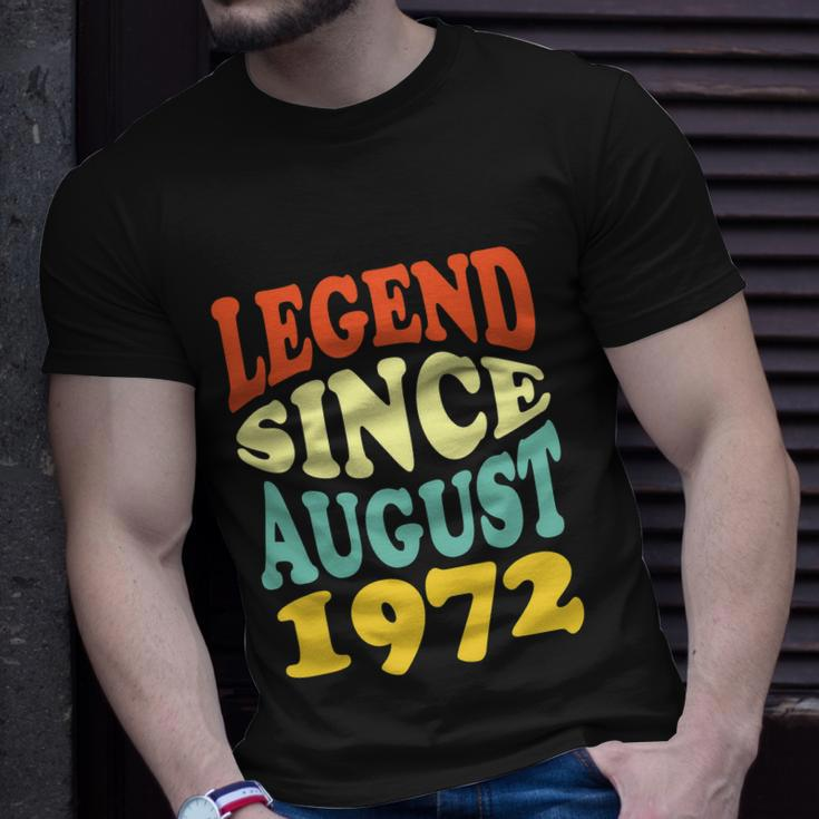50 Year Old Legend Since August 1972 Birthday 50Th Unisex T-Shirt Gifts for Him