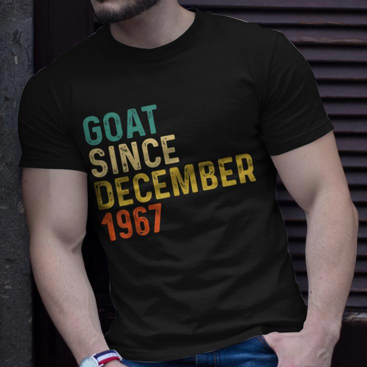 55 Geburtstag 55 Jahre Alte Ziege Seit Dezember 1967 T-Shirt Geschenke für Ihn